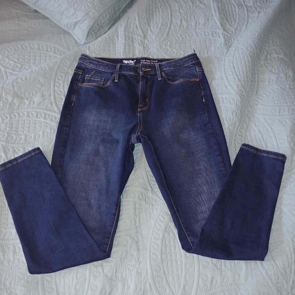 High rise skinny jeans